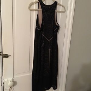 Mossimo Black Laser Cut Midi Dress - XS (NWOT)